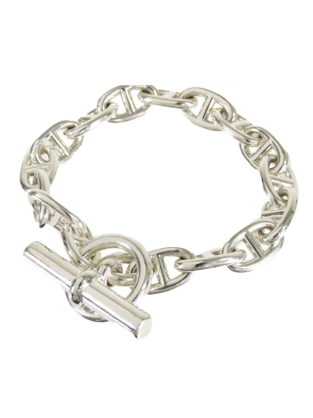 Hermes Chaine D'ancre MM Silver 16 Links Bracelet